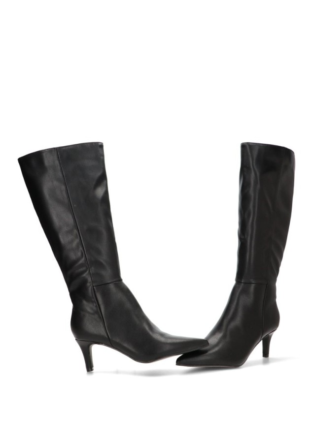 Bota negra con tacón medio de mujer YULIA LZ 5013