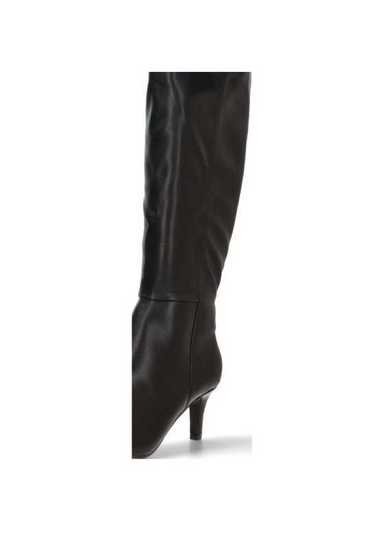 Bota negra con tacón medio de mujer YULIA LZ 5013