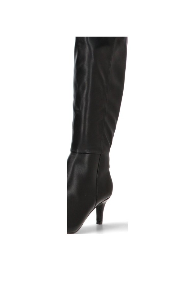 Bota negra con tacón medio de mujer YULIA LZ 5013