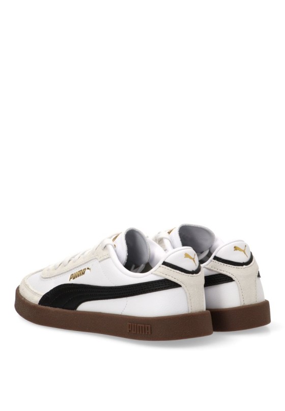 Deportivo de mujer PUMA 401489 en piel blanca con suela plana