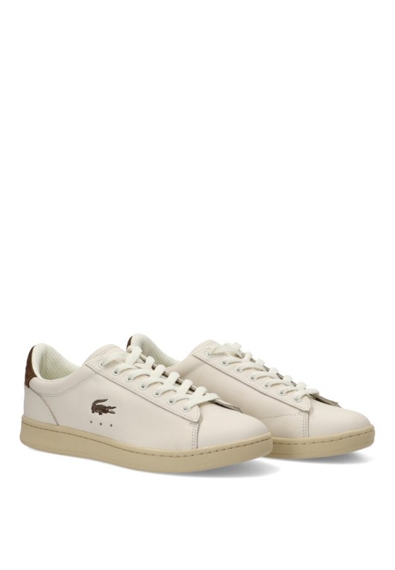 Deportivo casual de hombre LACOSTE 52SMA0146 en piel beige