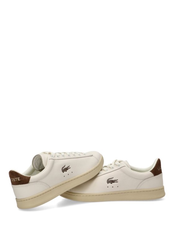 Deportivo casual de hombre LACOSTE 52SMA0146 en piel beige