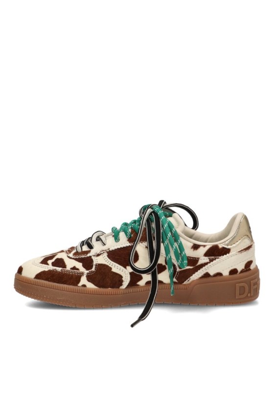 Deportivo para mujer DR FRANKLIN en piel estampado vaca DFSH387021