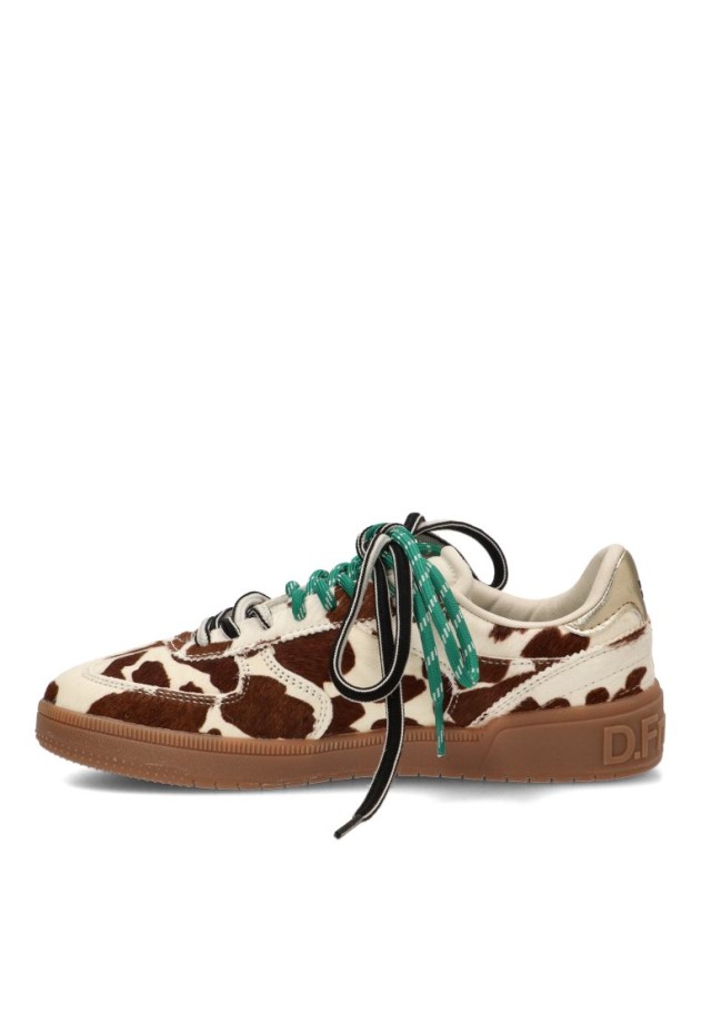 Deportivo para mujer DR FRANKLIN en piel estampado vaca DFSH387021