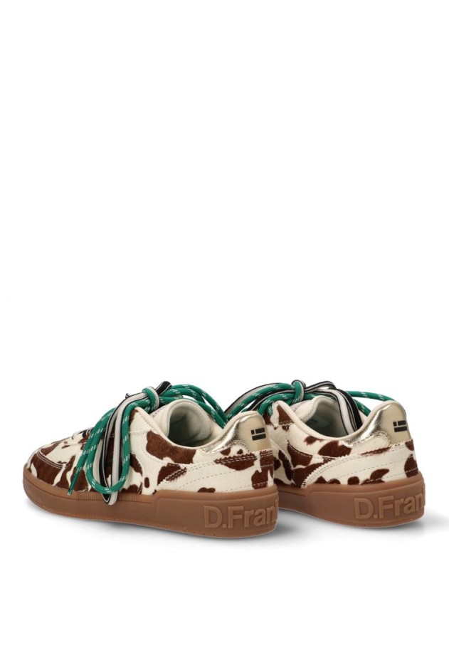 Deportivo para mujer DR FRANKLIN en piel estampado vaca DFSH387021