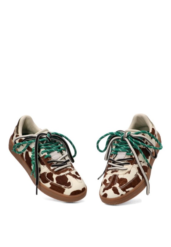 Deportivo para mujer DR FRANKLIN en piel estampado vaca DFSH387021