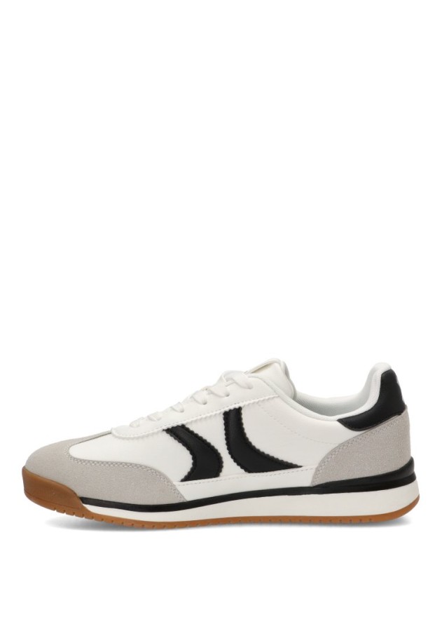 Deportivo casual blanco con suela plana para hombre XTI 144582