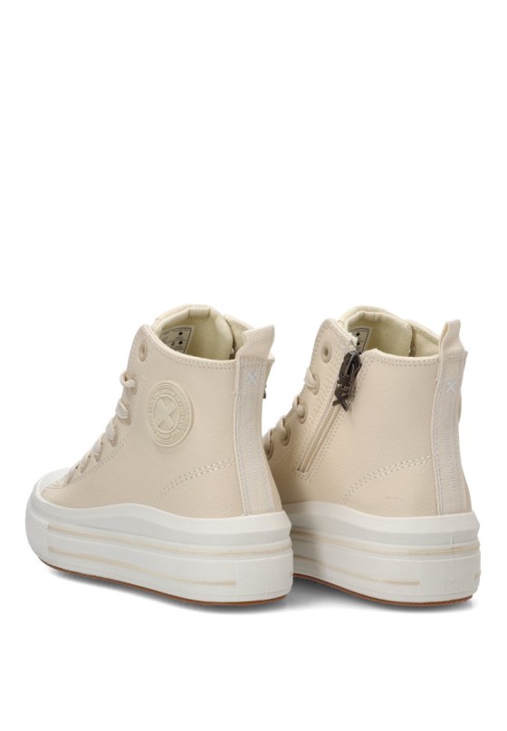 Botín basket casual beige para niña XTI KIDS 151065