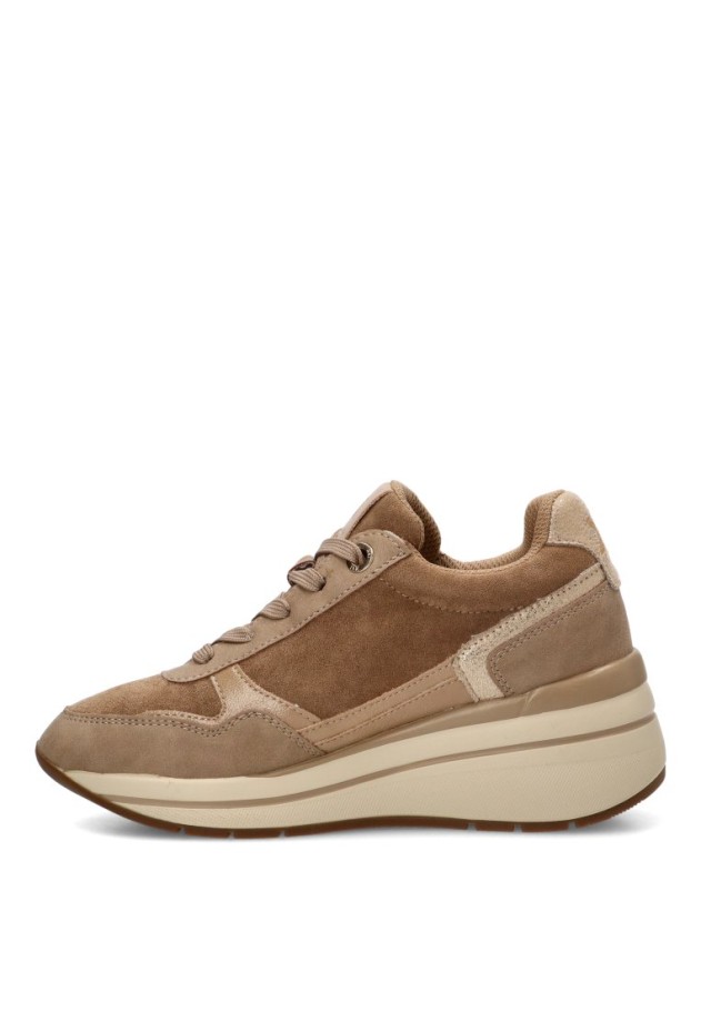 Deportivo textil con cuña media de mujer XTI 146169