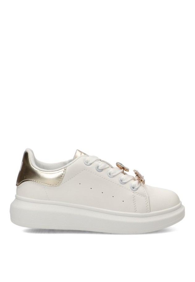 Deportivo blanco con suela plana para niña XTI KIDS 154057
