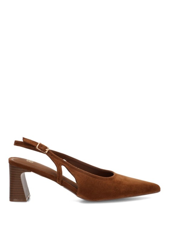 Salón camel con tacón alto de mujer Luna Collection BS-6070