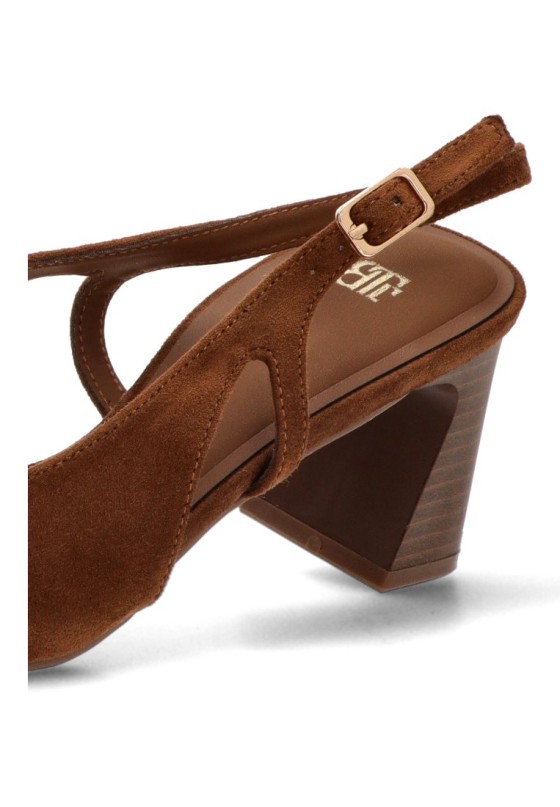 Salón camel con tacón alto de mujer Luna Collection BS-6070