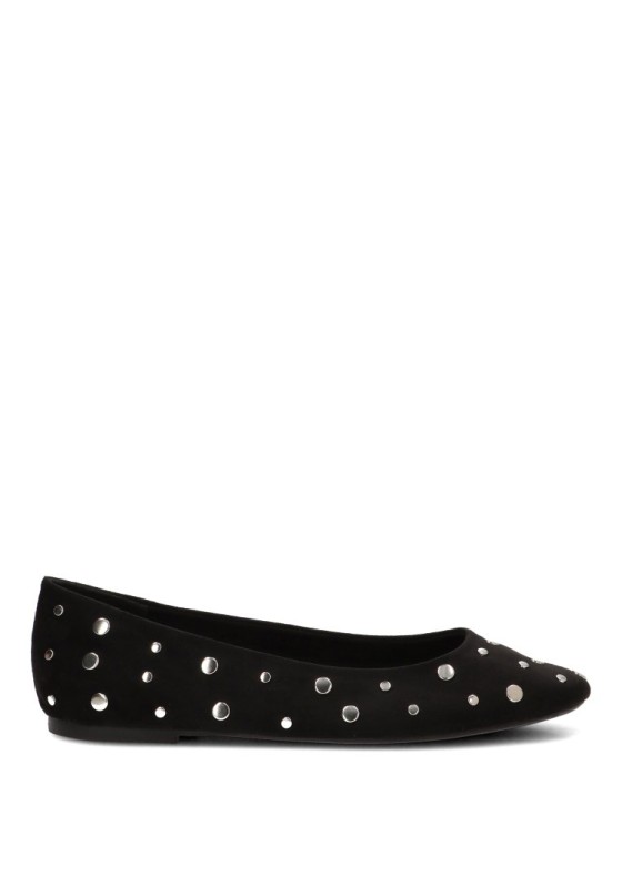 Bailarina negra con tachuelas para mujer LUNA TREND M6564
