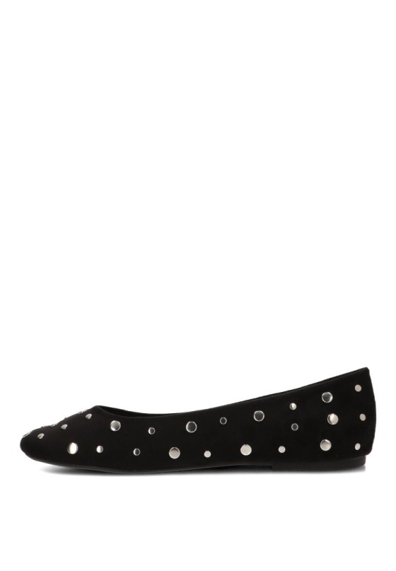 Bailarina negra con tachuelas para mujer LUNA TREND M6564