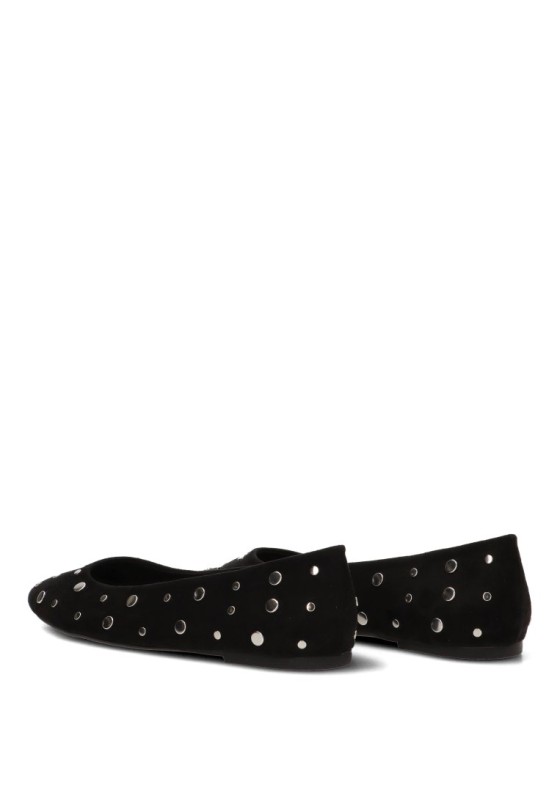 Bailarina negra con tachuelas para mujer LUNA TREND M6564