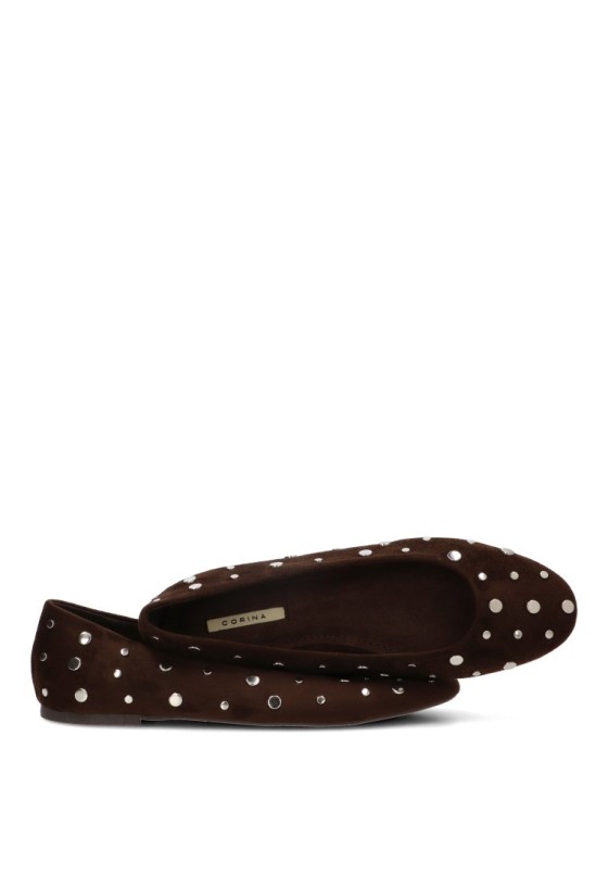 Bailarina con tachuelas y suela plana de mujer LUNA TREND M6564