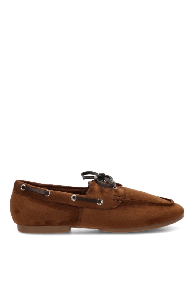 Náutico Kiova mocasín P145 marrón de mujer CEREZA
