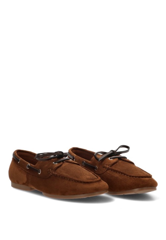 Náutico Kiova mocasín P145 marrón de mujer CEREZA