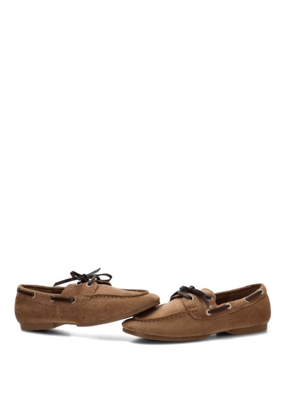 Mocasín náutico taupe de mujer CEREZA P145
