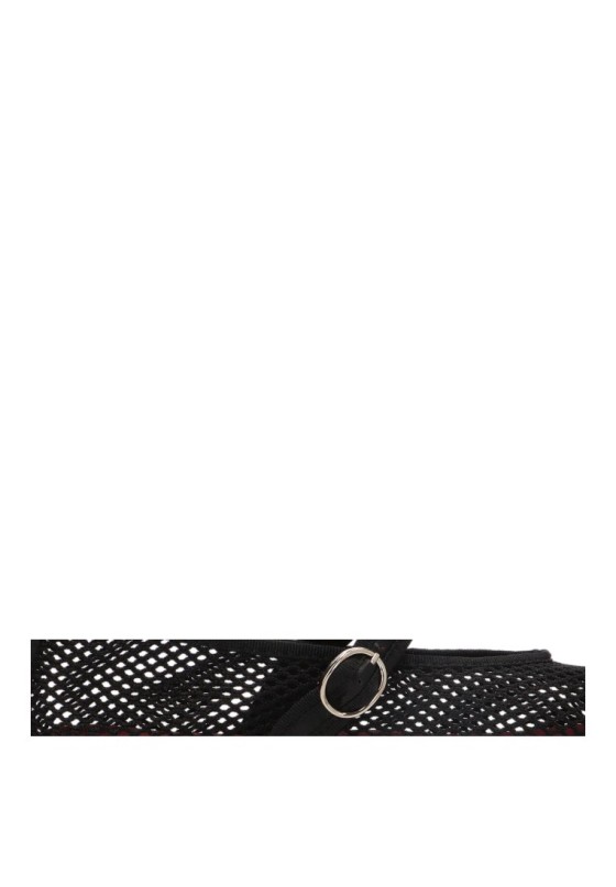 Bailarina de mujer CEREZA CD55 en textil negro con suela plana