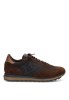 Deportivo C-1259 CETTI para hombre en ante y mesh marrón con suela plana