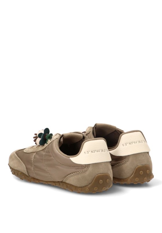 Deportivo taupe con suela plana de mujer YULIA M6505