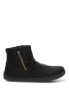 Botín respetuoso barefoot de mujer ETIKA 10183 en negro con cremallera