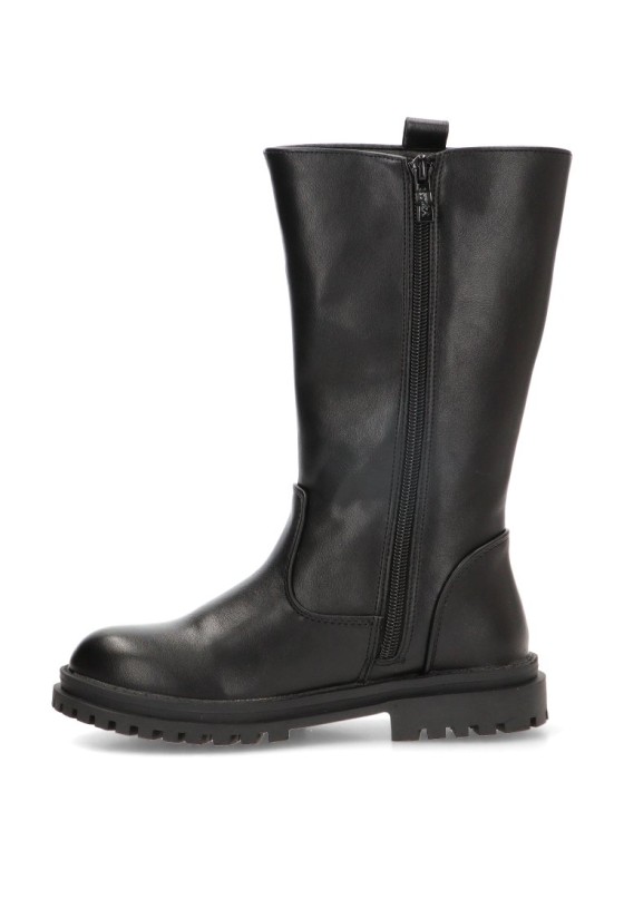 Bota WEEKEND para niña ETIKA 10629 en negro con suela plana