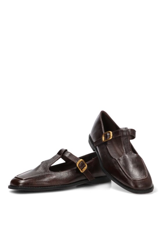 Mocasín con hebilla y suela plana de mujer BUONAROTTI NX-5494