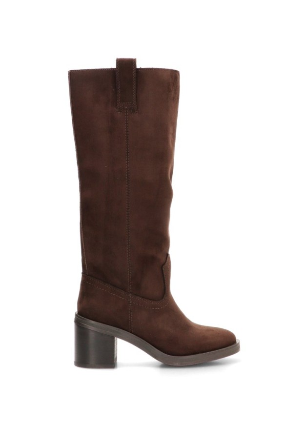 Bota campera con tacón alto de mujer LUNA TREND M6820