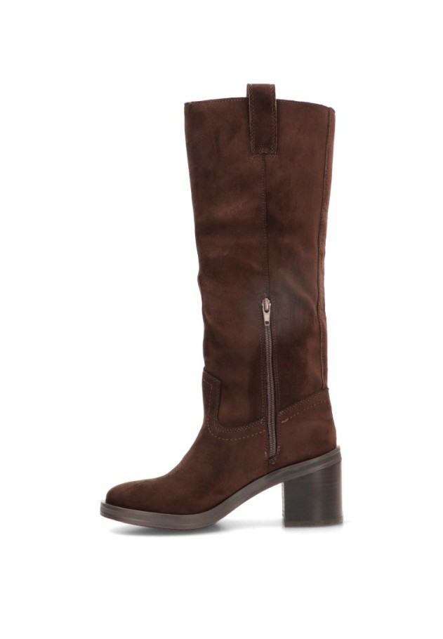 Bota campera con tacón alto de mujer LUNA TREND M6820