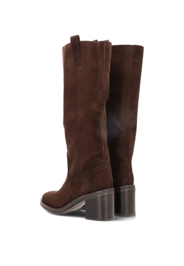 Bota campera con tacón alto de mujer LUNA TREND M6820