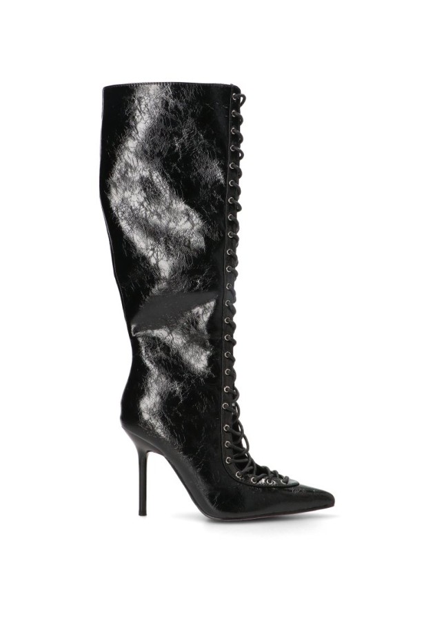 Bota negra de mujer IDEAL SHOES C-397