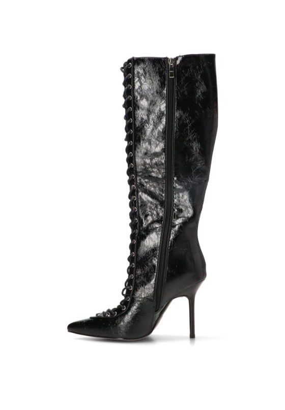 Bota negra de mujer IDEAL SHOES C-397