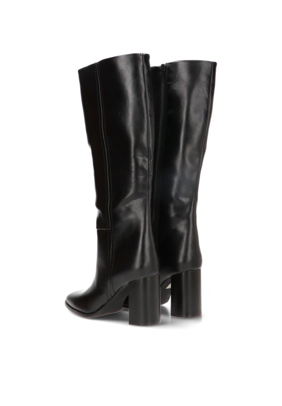 Bota negra con tacón alto de mujer YULIA M6870
