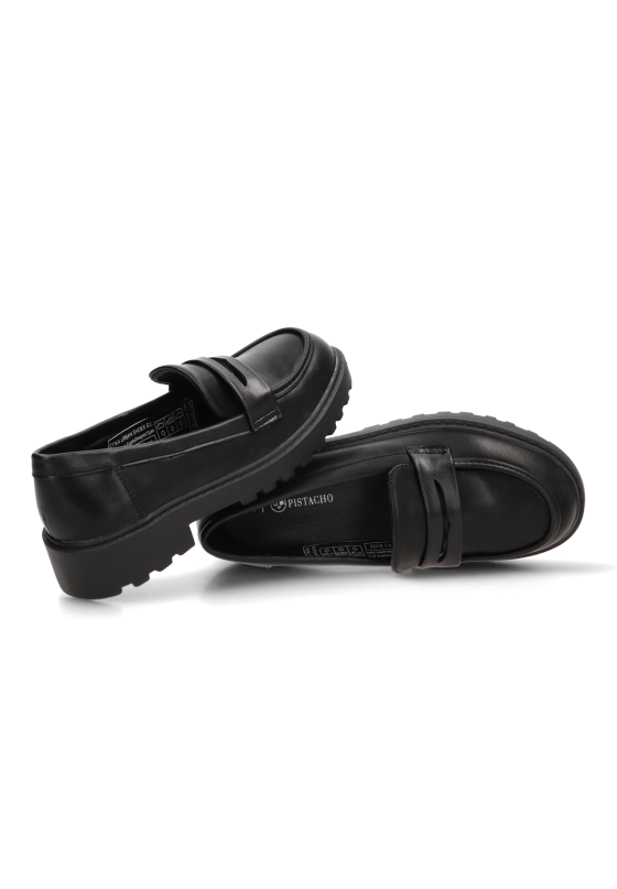 Mocasín negro de niña PISTACHO 2014