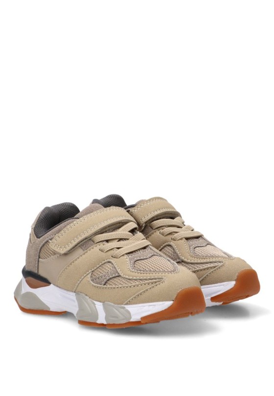 Deportivo casual beige con velcro para niña BUBBLE BOBBLE C1828