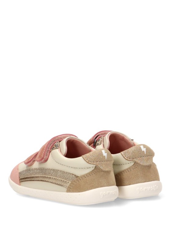 Deportivo barefoot de piel gris para niña GARVALIN 261305