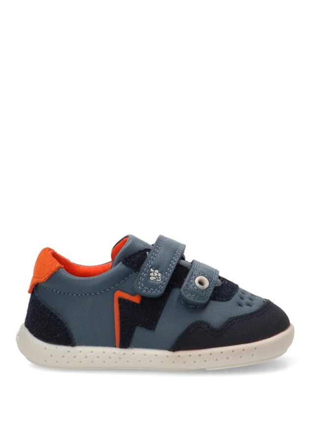 Deportivo barefoot de niño GARVALIN 261307 en piel marino