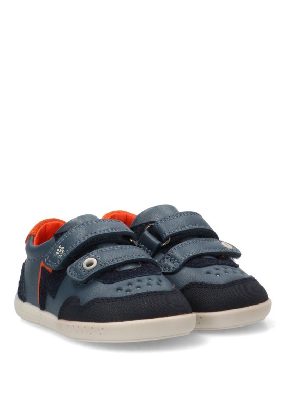 Deportivo barefoot de niño GARVALIN 261307 en piel marino