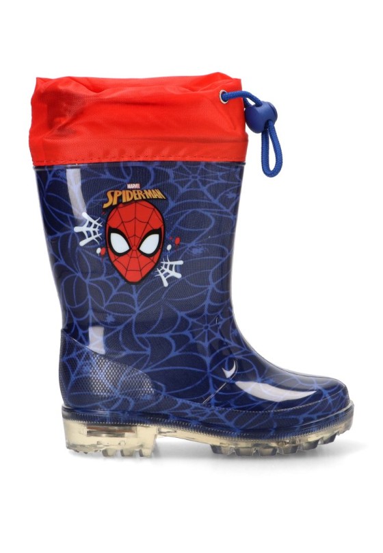 Botín de agua azul Spiderman con suela plana para niño SUGI R1310586S