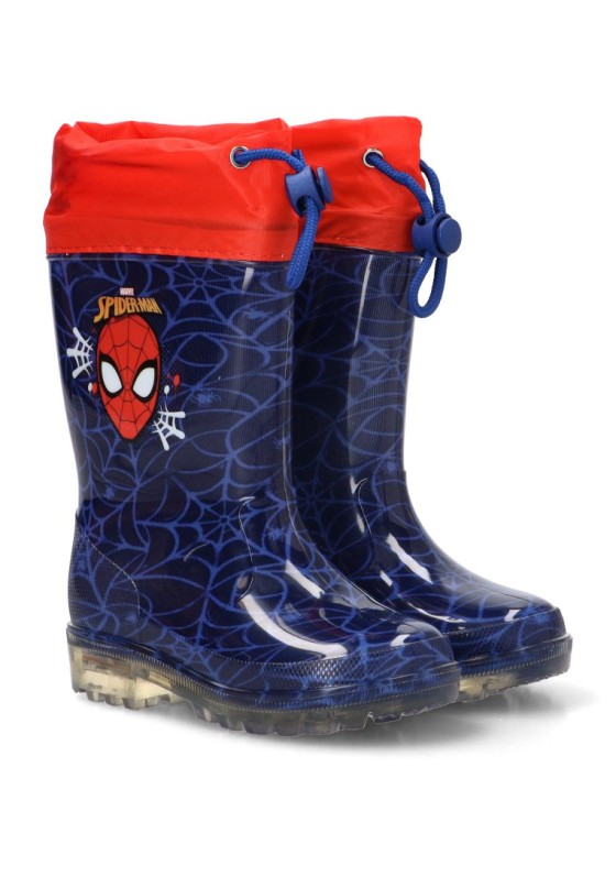 Botín de agua azul Spiderman con suela plana para niño SUGI R1310586S