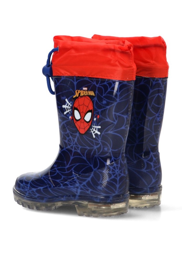 Botín de agua azul Spiderman con suela plana para niño SUGI R1310586S