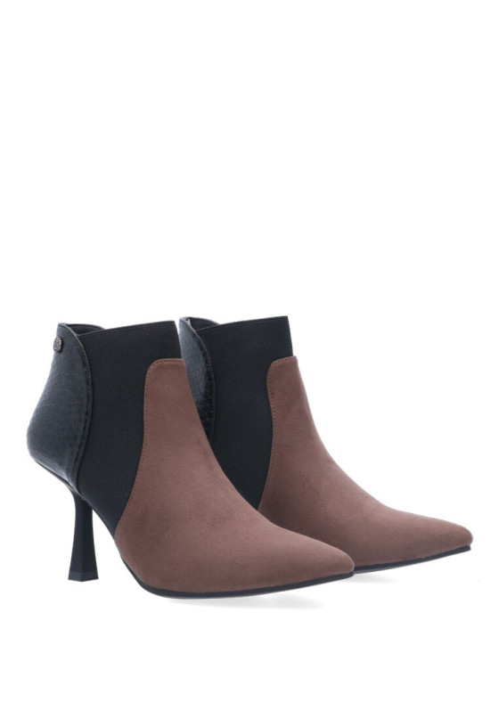 Botin de mujer XTI 140639 taupe sintetico tacón alto