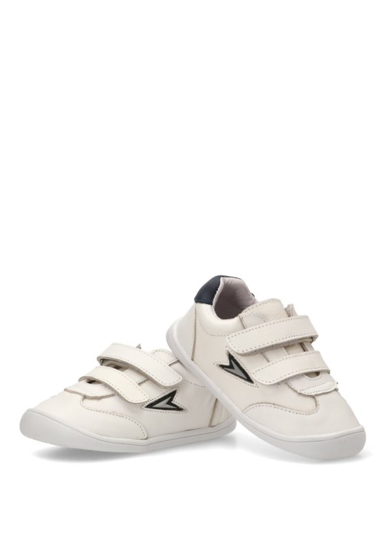 Deportivo BUBBLE BOBBLE C1630 en piel marino, estilo barefoot para niño