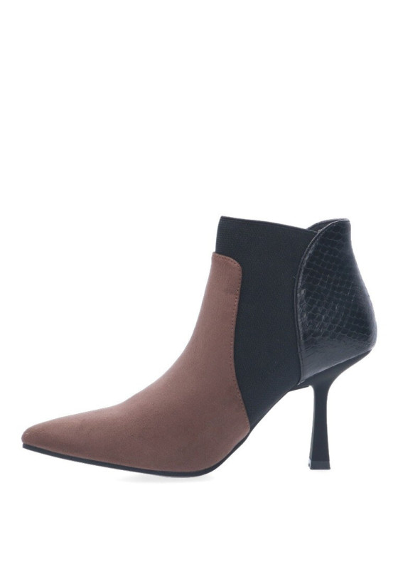 Botin de mujer XTI 140639 taupe sintetico tacón alto