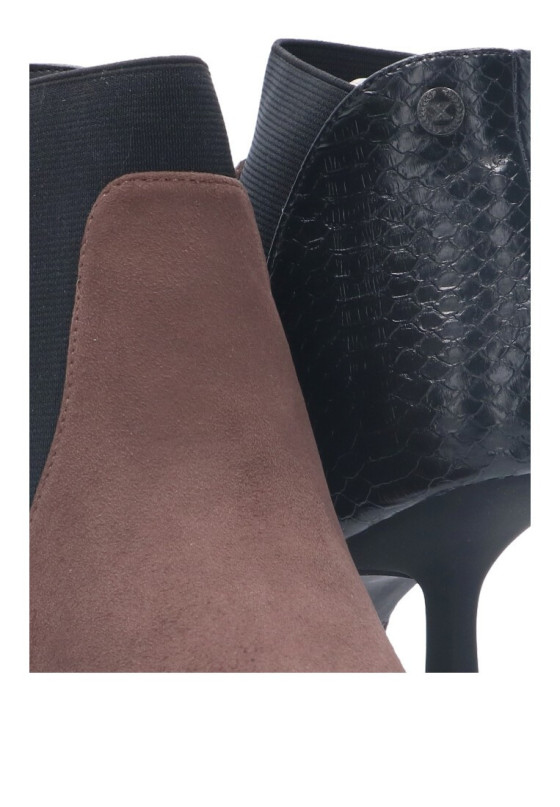 Botin de mujer XTI 140639 taupe sintetico tacón alto