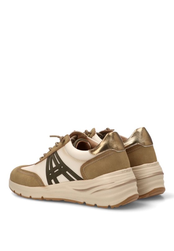 Deportivo beige con cuña media de mujer AMARPIES AMD31084