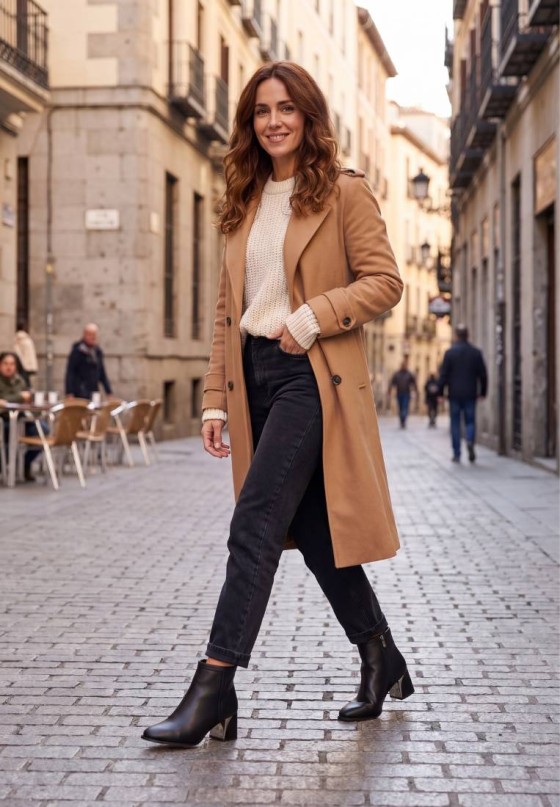 Botín negro de mujer ETIKA 32020