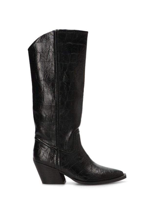 Bota campera con tacón medio de mujer LUNA TREND M6764